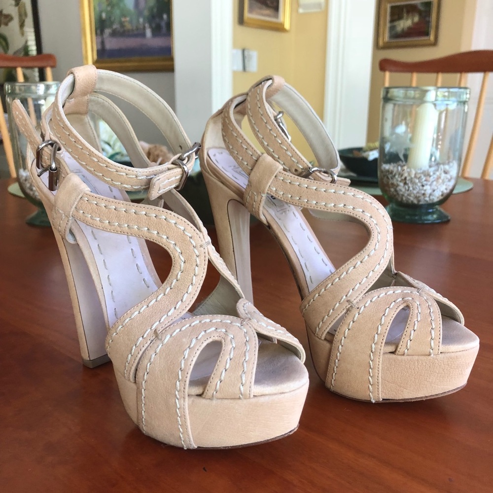Miu miu beige heels